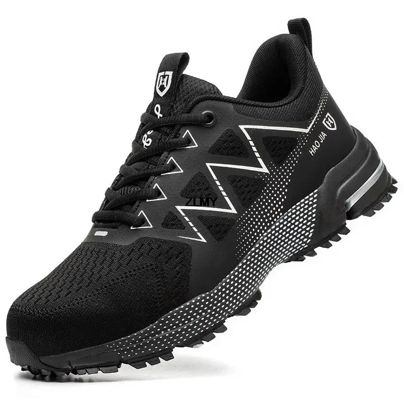 Anti-smash Safety Shoes Men Steel Toe Sneakers Puncture Proof Breathable Work Boots Man Fashion Construction Protective Footwear