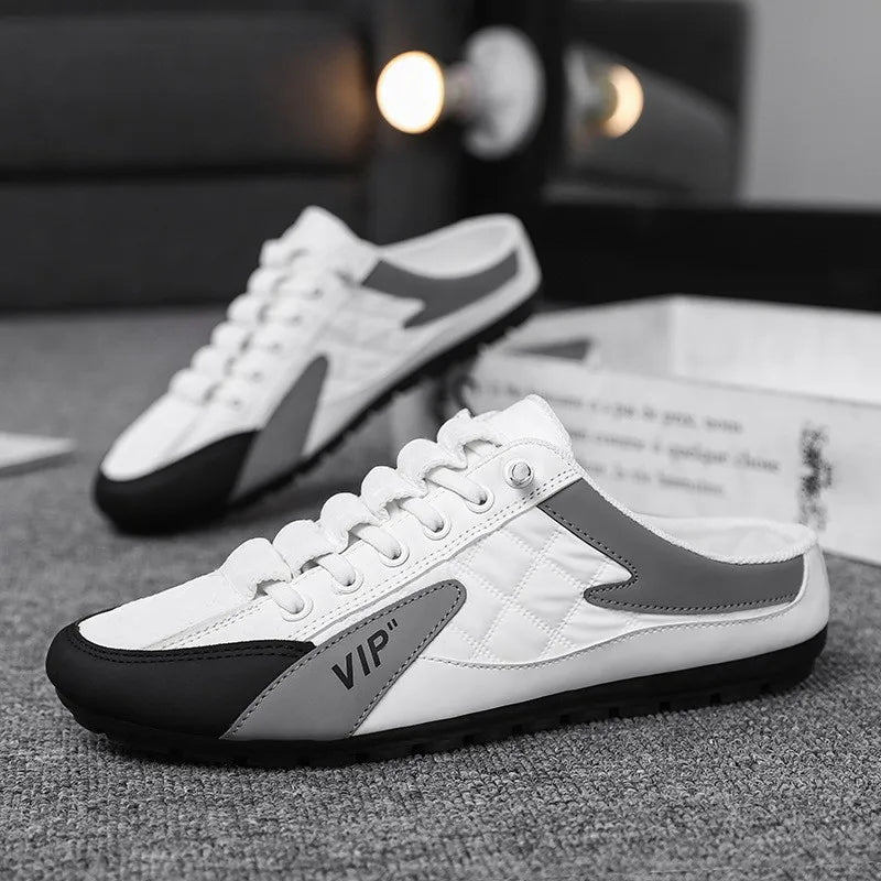 2025 Summer Slippers for Men Trendy Men's Flat Bottom Casual Shoes Soft Sole Support Shoes Men's Sneakers Zapatos De Hombre
