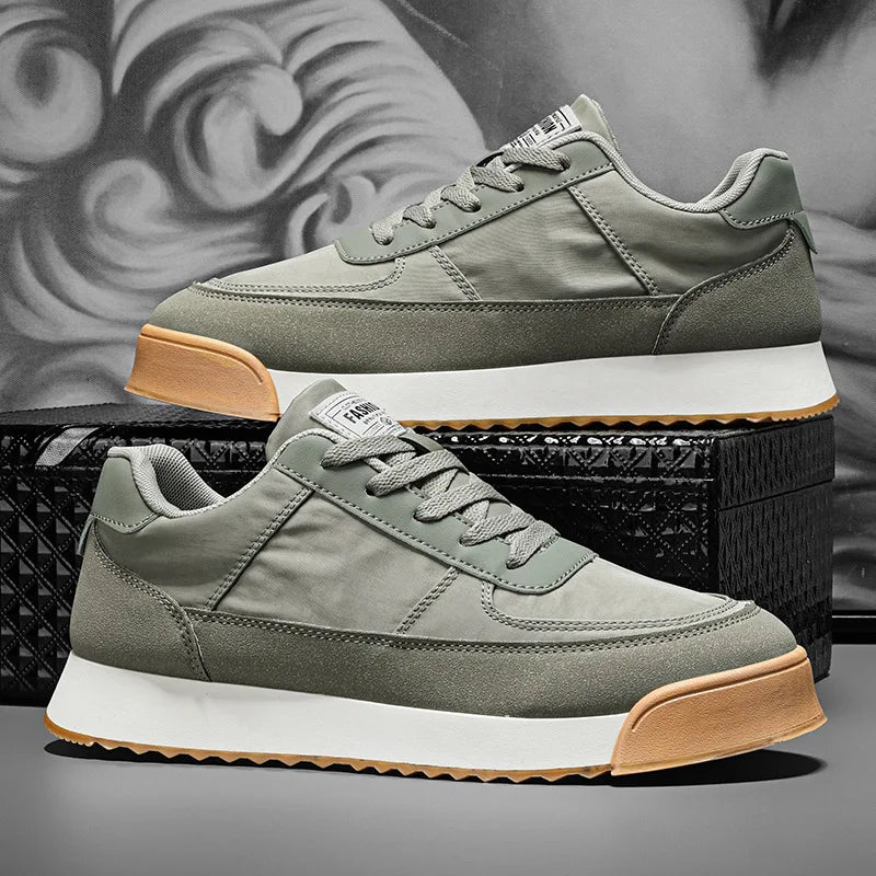 2025 Summer Breathable Casual Shoes Men Harajuku Style Sneaker Fashion Yellow Men's Sneakers  Platform Walking Sports Shoes Men