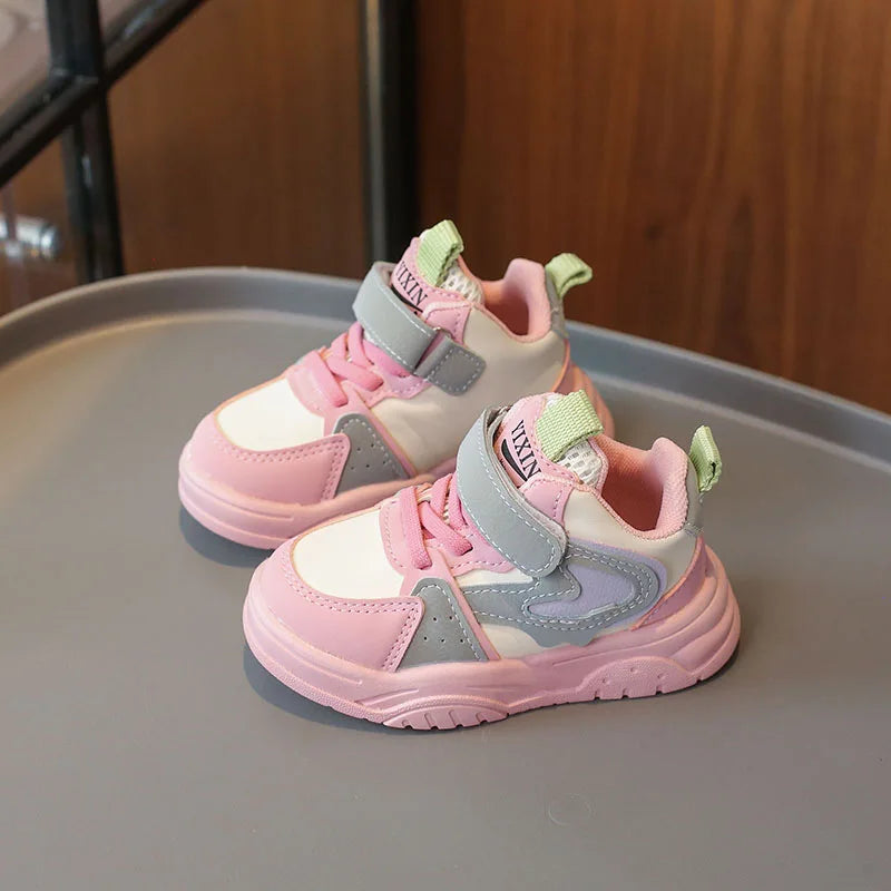 2025 Children Casual Breathable High-top Running Sneakers Girls Boys Kids Wear-resistant Light Shoes Baby Non-slip Toddler Shoes