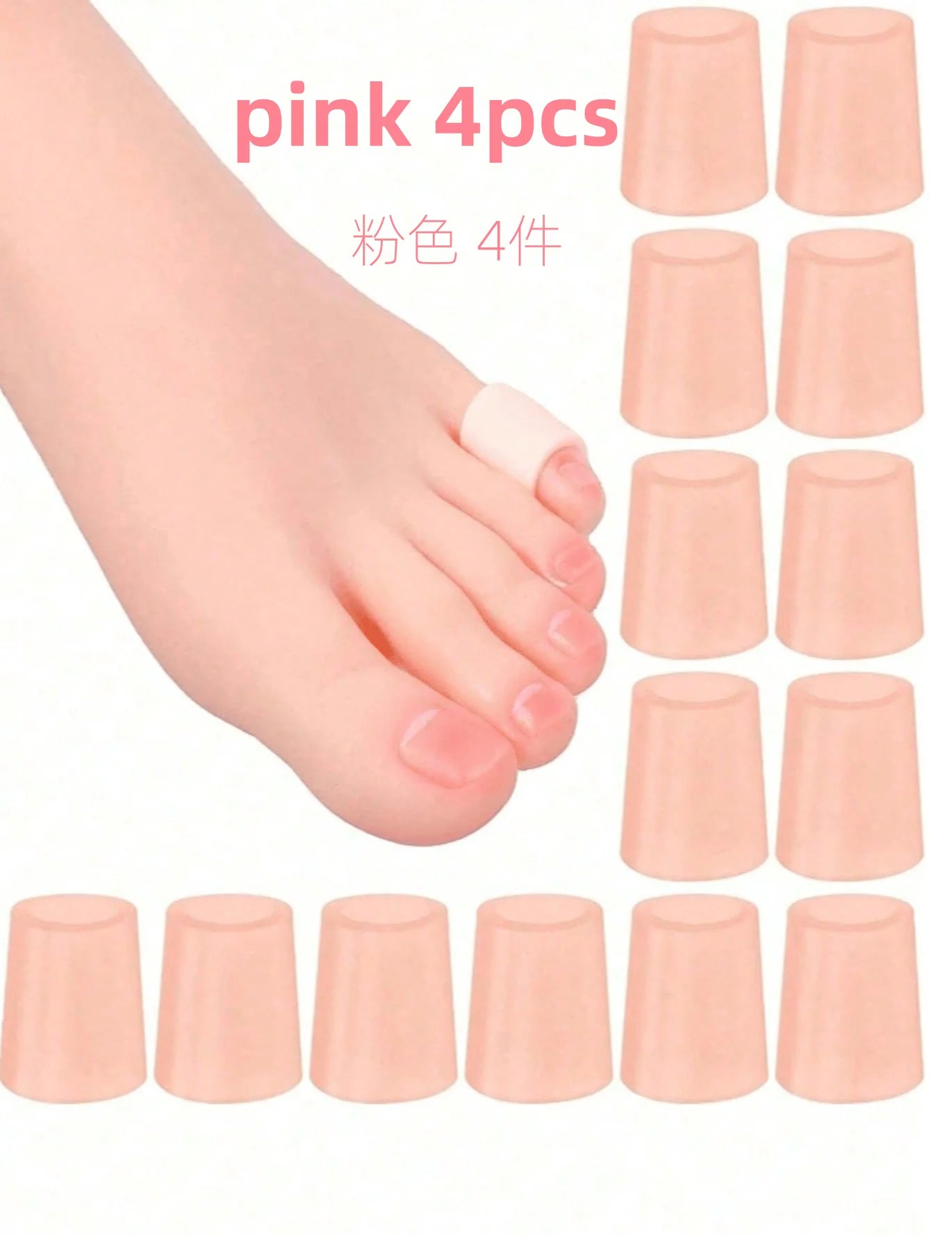 20 Toe Protectors For Walking, Relieve Painful Friction, Prevents Corns Blisters Suitable For high Heel, Sneaker, Casual Leather
